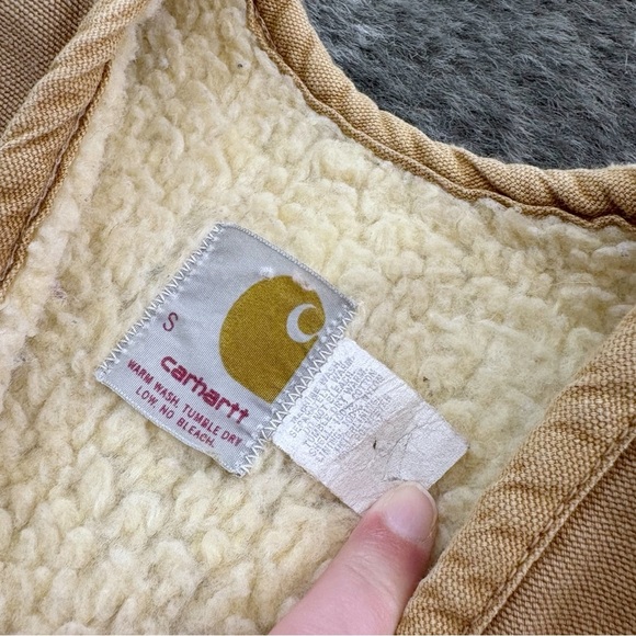 HTF Vintage 70s Sherpa Lined Carhartt Vest - Picture 2 of 12